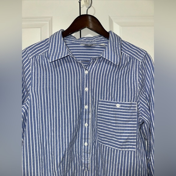 Caffe Marrahesh Lightweight Half Button Down Collared Blouse M - Picture 2 of 6